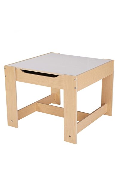 U-Grow Set masă și 2 scaune, lemn natural,