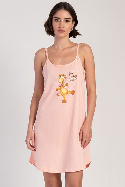 VİENETTA Cotton Women's Rope Strap Nightgown, 311240