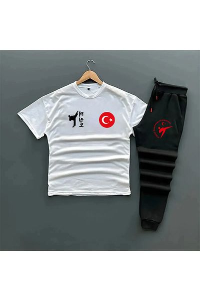 Pisa Art Taekwondo National Team Special Design Oversize Tshirt -Slim Sweatpants
