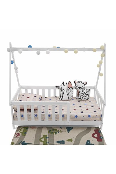 U-Grow Pat Casuta, Alb 147.5x75cm,