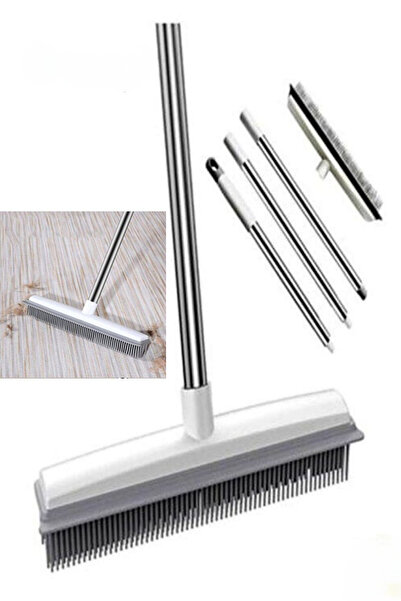 Manosta Kauçuk Çekpas Fırça. Paspas Mop - Teleskopik Saplı Uzayabilen Temizlik Fırçası