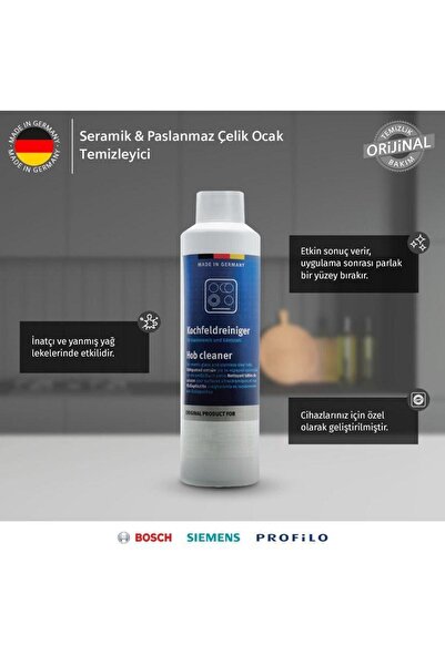 Bosch Seramik & Paslanmaz Çelik Ocak Temizleyici