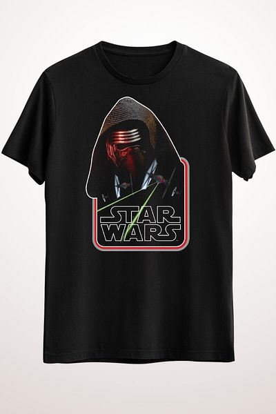 Pisa Art Unisex Μαύρο T-Shirt Kylo Ren Strikes