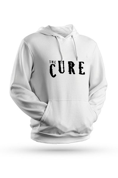 Pisa Art Φούτερ με κουκούλα The Cure με στάμπα λευκό Unisex