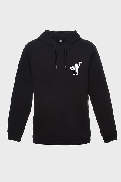 Pisa Art CAT MINIMAL PRINTED HOODIE ΦΟΥΤΕΡ ΤΡΙΑΣ ΚΑΛΥΜΜΑ ΦΟΥΤΕΡ OVERSIZE