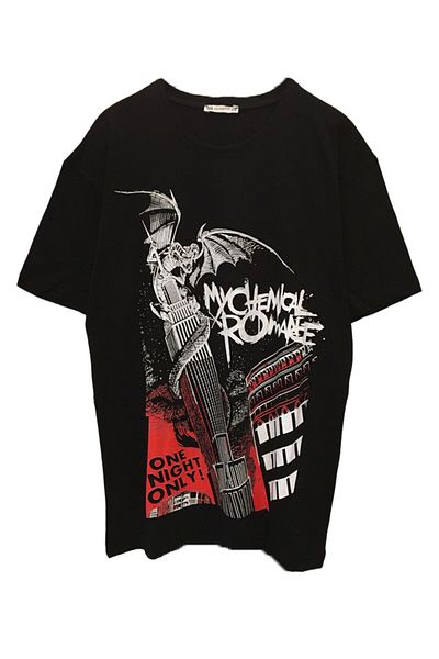 Pisa Art UNISEX OVERSIZE ROCK MUSIC MY CHEMICAL ROMANCE ΜΑΥΡΟ T-SHIRT