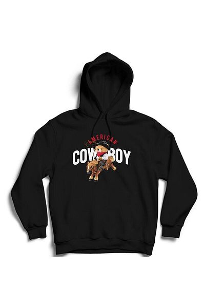 Pisa Art Суитшърт с качулка и щампа American Cowboys