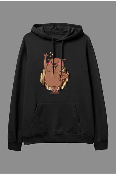 Pisa Art Φούτερ με κουκούλα με κουκούλα Unisex με στάμπα με θέμα την ενυδρίδα