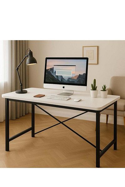 ALMUFARREJ Computer table, office table for home, study and writing, laptop table with a modern design