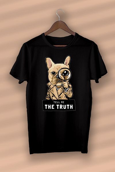 Pisa Art Pug Detective Printed Organic Cotton Black Unisex - Γυναικεία - Ανδρικά - T-shirt Nux Boutique