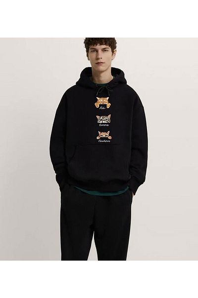 Pisa Art Φούτερ Unisex με 3 νήματα με στάμπα Mood Kitten