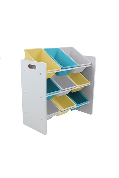 U-Grow Children's room furniture Shelf with 9 baskets blue/yellow, U-Grow