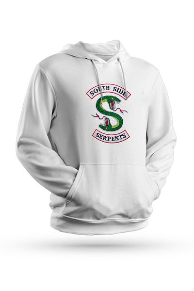 Pisa Art Φούτερ Rocky Balboa με στάμπα λευκό Unisex με κουκούλα