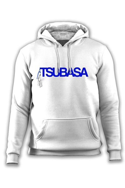 Pisa Art Φούτερ Tsubasa με κουκούλα Λευκό