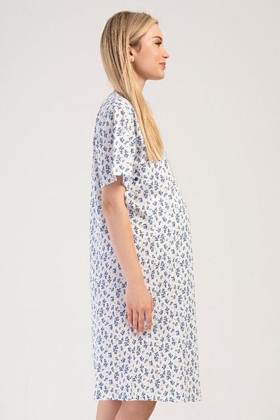 VİENETTA Cotton Women Short Sleeve Maternity Nightgown , 405042