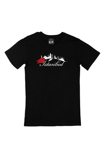 Pisa Art Μαύρο T-Shirt Istanbul Tulip