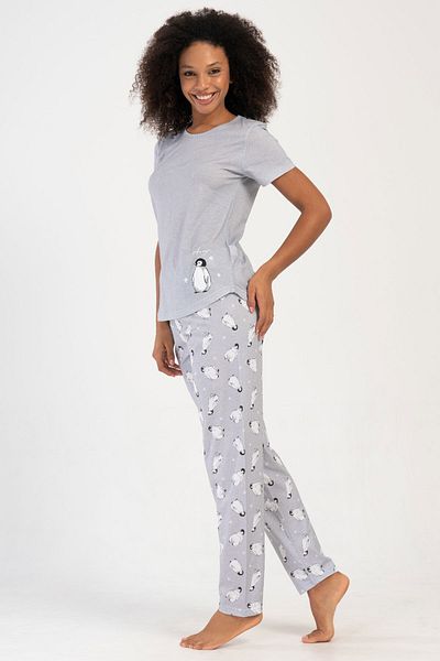 VİENETTA Cotton Women's Short Sleeve Pajama Set, 405150