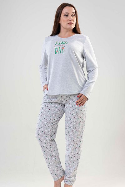 VİENETTA Σετ Πιτζάμες Μακρυμάνικο Plus Size 
 , 204068