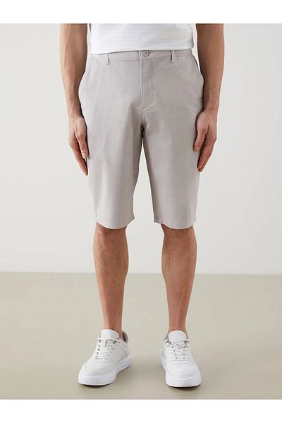 LC Waikiki Lcwaikiki Classic Gray Standard Fit Gabardine Men's Shorts