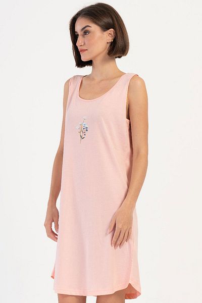 VİENETTA Cotton Women's Wide Strap Nightgown, 407057