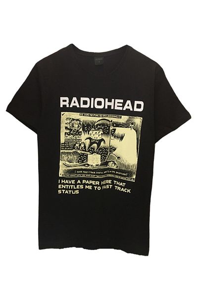 Pisa Art Unisex Rock Music Radiohead DNA Breeding Μαύρο μπλουζάκι με στάμπα