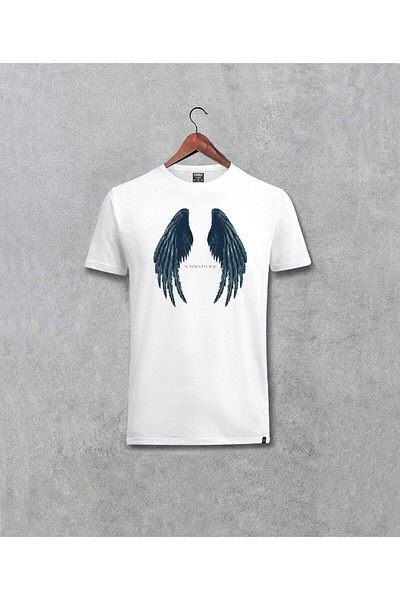 Pisa Art Supernatural Winged Ειδικά Σχεδιασμένο και Ειδικά Τυπωμένο (Unisex) Λευκό T-Shirt