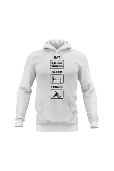 Pisa Art Φούτερ με λευκή κουκούλα Unisex