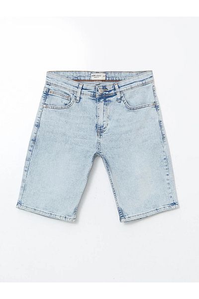 LC Waikiki Pantaloni scurți de jeans pentru bărbați LCW Jeans Indigo Skinny Fit