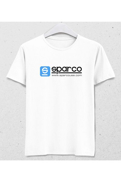Pisa Art Ανδρικό λευκό μπλουζάκι Sparco