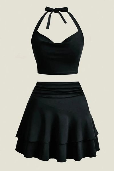 World Fashion Trends Set de fuste cu volan cu gât JT7083