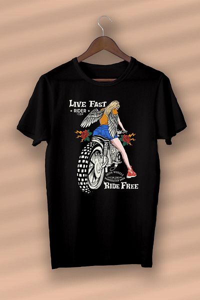 Pisa Art Biker Women Printed Organic Cotton Black Unisex - Γυναικεία - Ανδρικά - T-shirt Nux Boutique