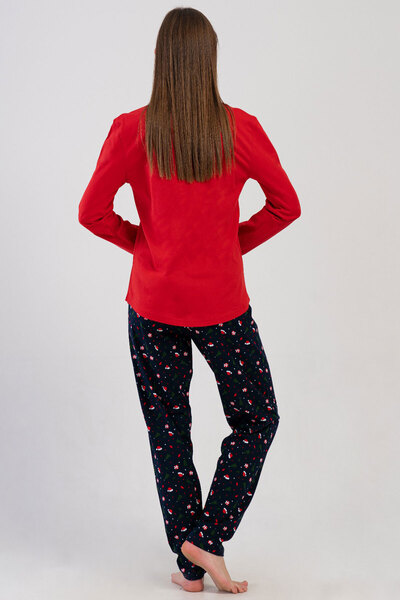 VİENETTA Pamuklu Kadın Uzun Kol Pijama Takım , 409261