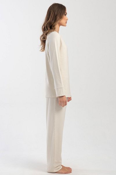 VİENETTA Women's Modal Long Sleeve Pajama Set, 403349