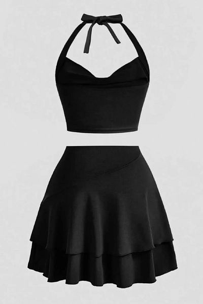 World Fashion Trends Set de fuste cu volan cu gât JT7083