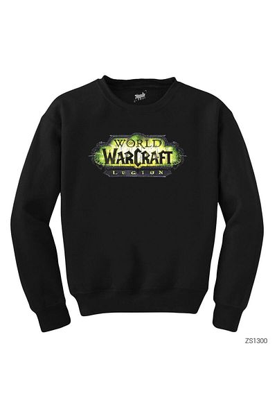Pisa Art Суитшърт с логото на легиона на World of Warcraft Siyah