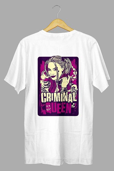 Pisa Art Υπερμεγέθη μπλουζάκι με στάμπα στην πλάτη Criminal Queen Model