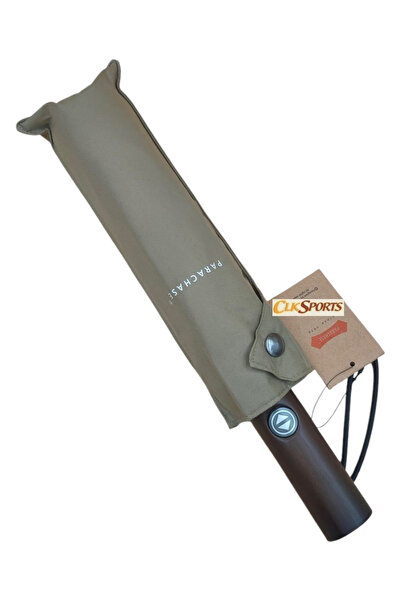 parachase Ahşap Saplı Devrilme Önleyici Mekanizmalı Tam Otomatik Bej Şemsiye ...