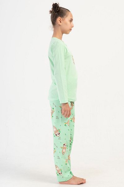 VİENETTA Cotton Girl's Long Sleeve Pajama Set(1-2/7-8), 405232