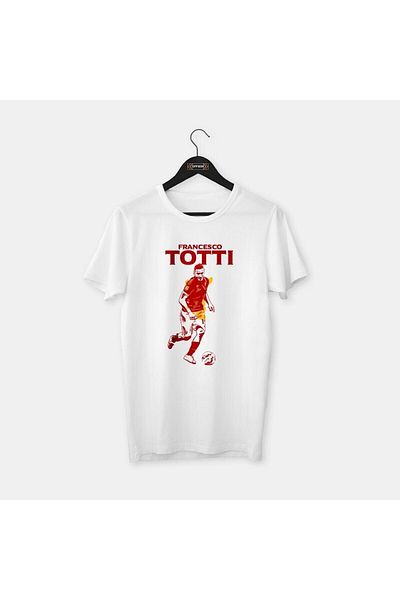 Pisa Art Francesco Totti - Σειρά Special Drawing Design Legends, χτενισμένο βαμβακερό μπλουζάκι