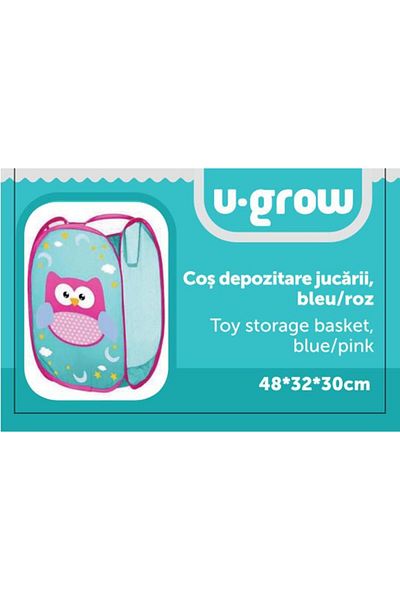 U-Grow Children's room furniture Storage basket blue 48x32x30cm, U-Grow