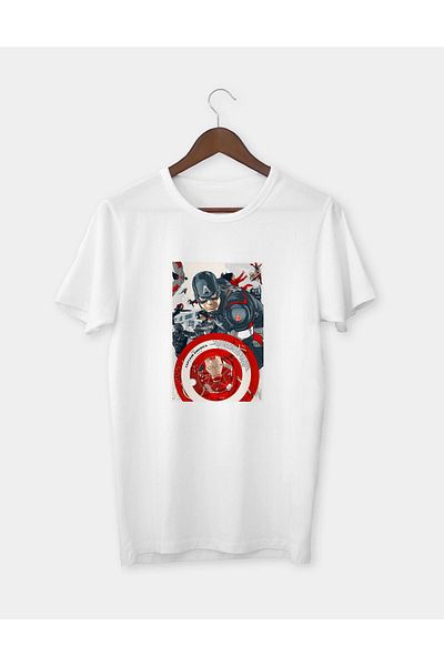 Pisa Art Μπλουζάκι με στάμπα Captain America