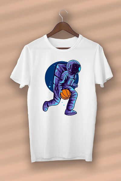 Pisa Art Astronaut Printed Organic Cotton White - Unisex - Γυναικεία - Ανδρικά - T-shirt -