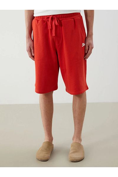 LC Waikiki Xside red comfortable mold men's shorts
