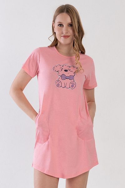VİENETTA Women's Short Sleeve Nightgown, 310108