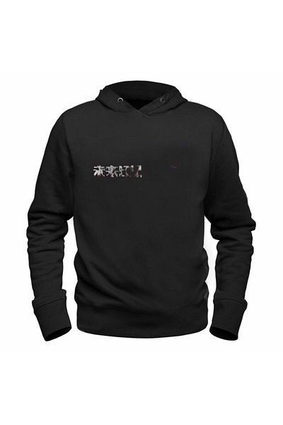 Pisa Art Μαύρο φούτερ Mirai Nikki με εικόνες