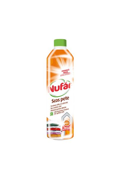 Nufar Solutie Scos Pete Pentru Tesaturi Albe Si Colorate Fara Clor