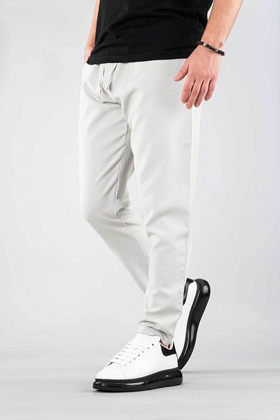 bombe Ανδρικό παντελόνι Jogger Elastic Corded Stone Χρώμα