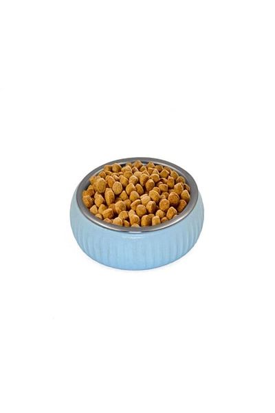 LiderGlobal Mikopet Organic Ceramic Food Bowl Blue