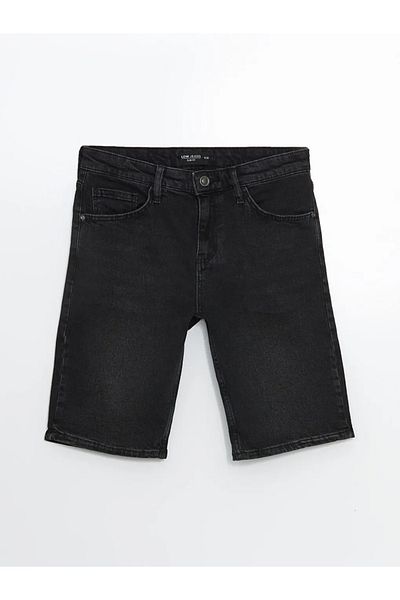 LC Waikiki Lcw Jeans Anthracite Slim Fit Men's Jean Shorts