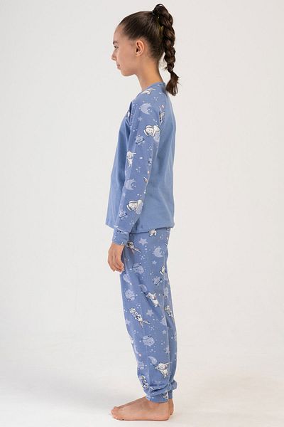 VİENETTA Costum de pijama cu mânecă lungă pentru fete din bumbac (7-8/13-14), 404032